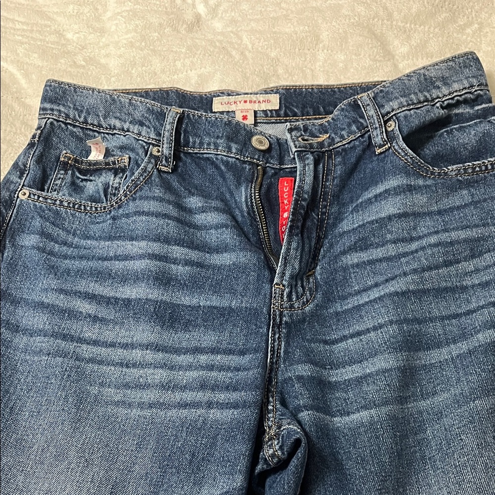 Lucky Brand women’s wide leg, high rise blue Jeans